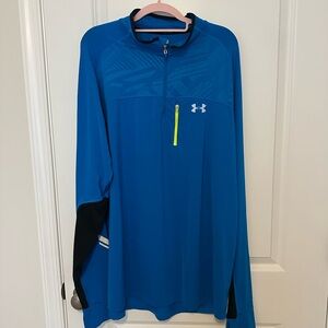 Under Armour Men's Blue Long-Sleeve Training Jacket 1/4 zip